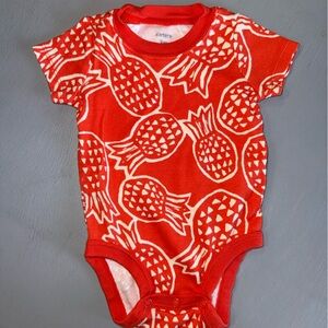 Carter's Red Pineapple Print One Piece